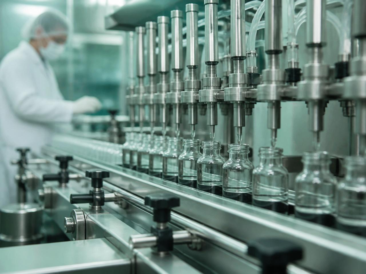 Pharmaceutical bottle filling line